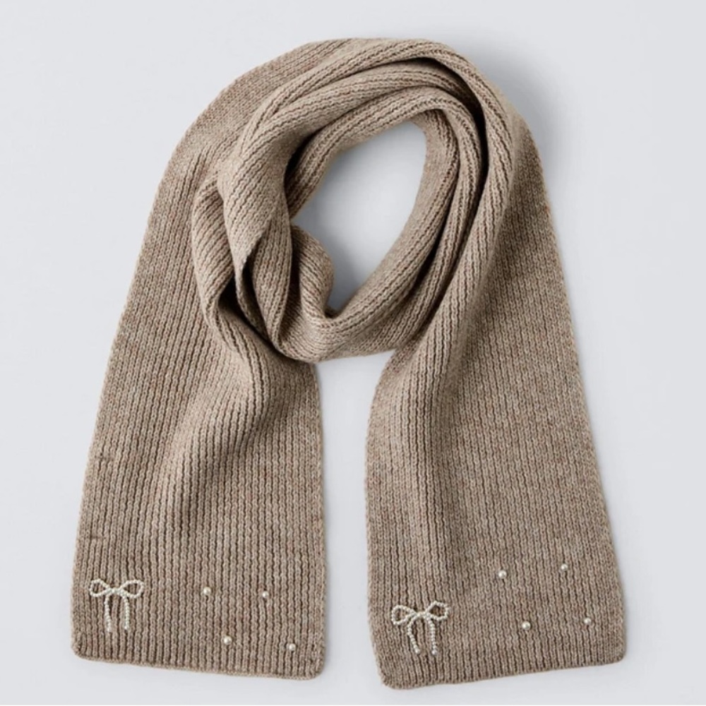 Zara kids NWT pearly knit scarf 3739/741